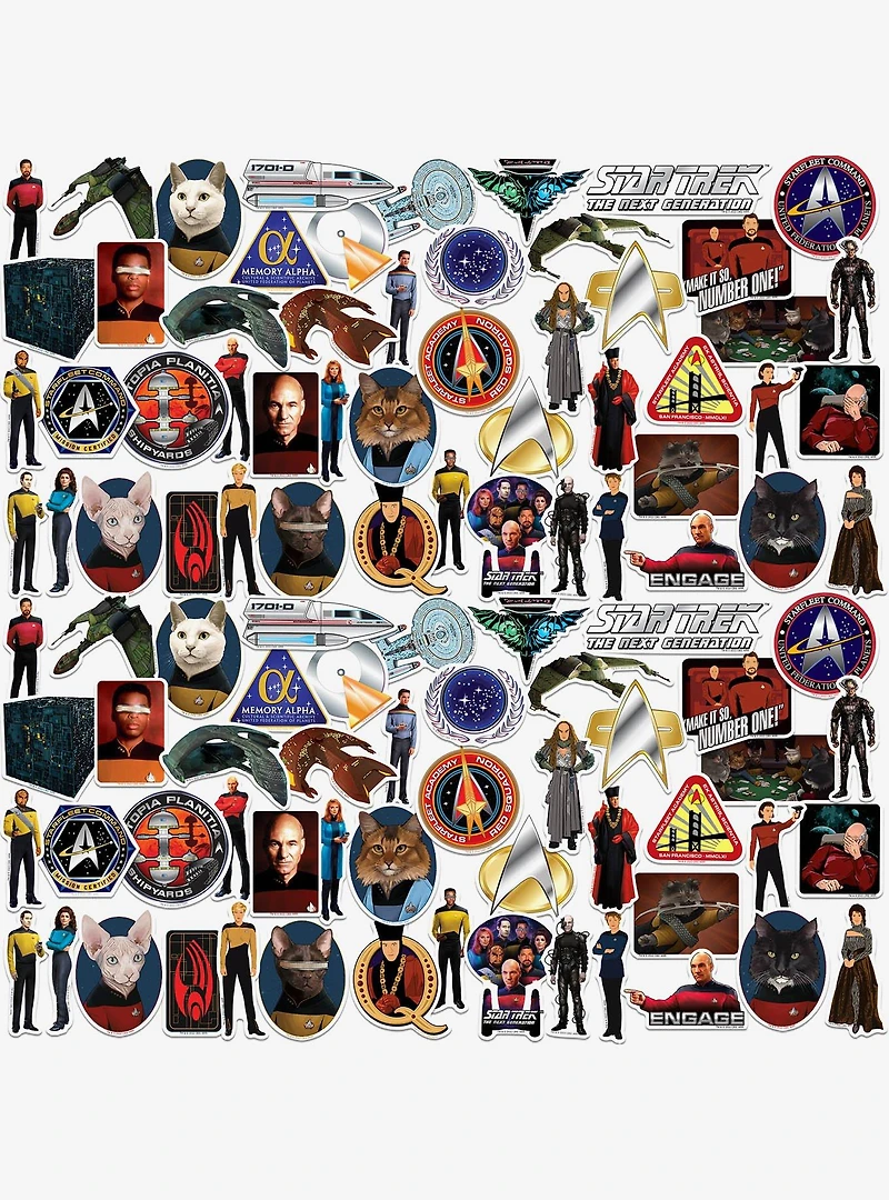 Star Trek The Next Generation Miscellaneous 100ct Sticker Pack