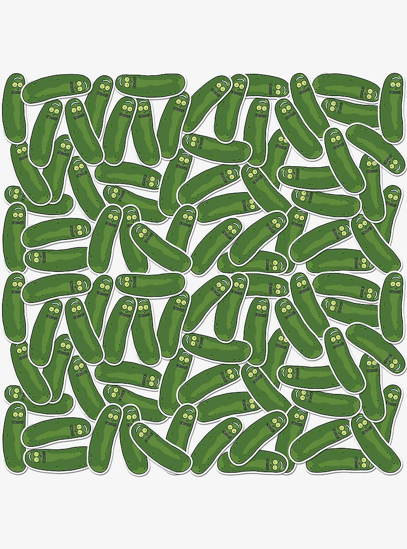 Rick and Morty Pickle Rick Miscellaneous 100ct Sticker Pack
