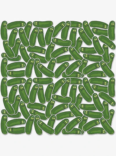Rick and Morty Pickle Rick Miscellaneous 100ct Sticker Pack