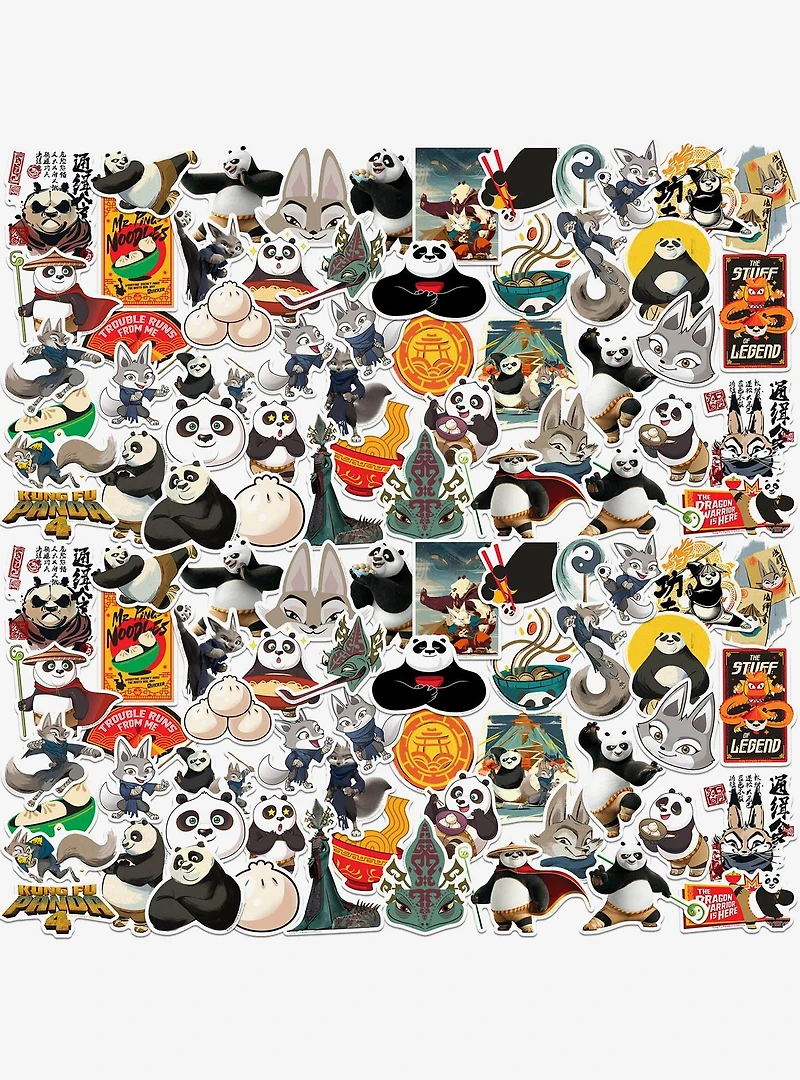 Kung Fu Panda 4 Miscellaneous 100ct Sticker Pack