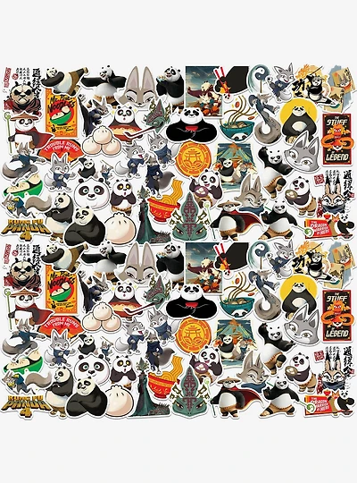 Kung Fu Panda 4 Miscellaneous 100ct Sticker Pack