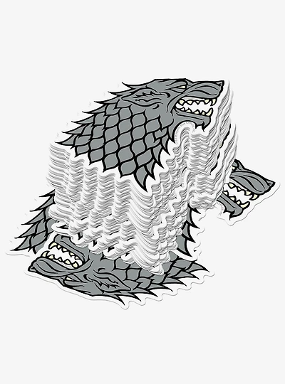 Game of Thrones Stark Sigil Repeat Miscellaneous 100ct Sticker Pack