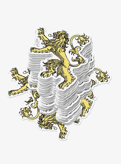 Game of Thrones Lannister Sigil Repeat Miscellaneous 100ct Sticker Pack