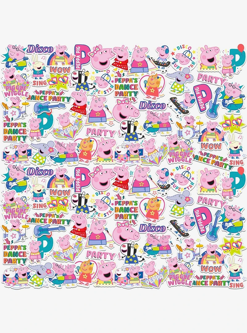 Peppa Pig Dance Party Miscellaneous 100ct Sticker Pack
