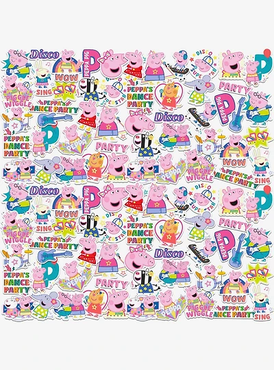 Peppa Pig Dance Party Miscellaneous 100ct Sticker Pack