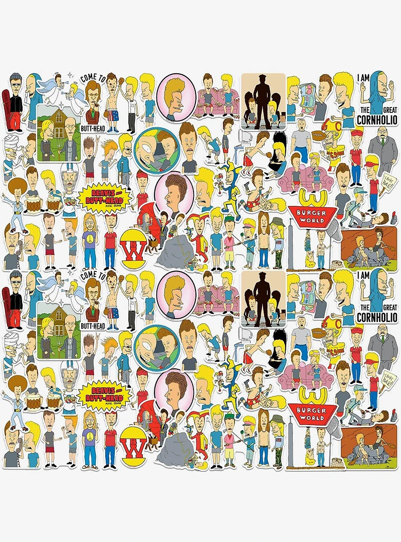 Beavis and Butthead Miscellaneous 100ct Sticker Pack