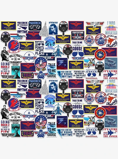 Top Gun Miscellaneous 100ct Sticker Pack