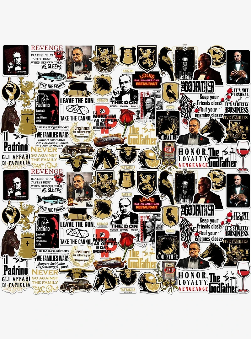 The Godfather Miscellaneous 100ct Sticker Pack