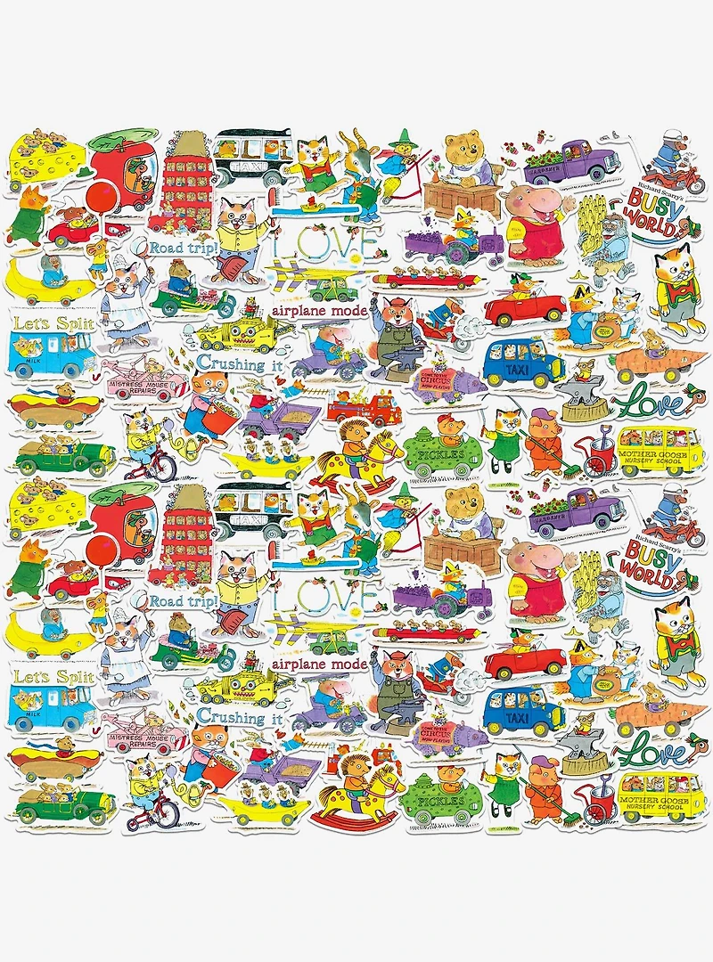 Richard Scarry Characters Miscellaneous 100ct Sticker Pack