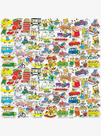 Richard Scarry Characters Miscellaneous 100ct Sticker Pack