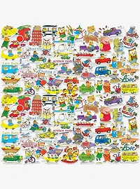 Richard Scarry Characters Miscellaneous 100ct Sticker Pack
