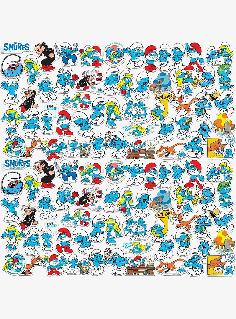 The Smurfs Smurf Miscellaneous 100ct Sticker Pack