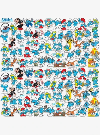 The Smurfs Smurf Miscellaneous 100ct Sticker Pack