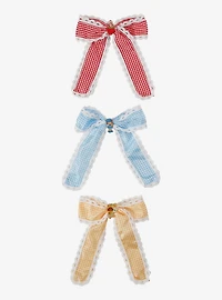 Strawberry Shortcake and Friends Gingham Hair Bow Set - BoxLunch Exclusive