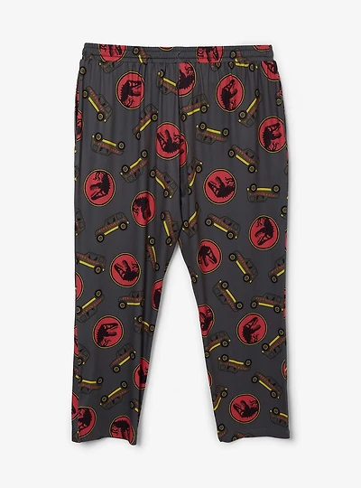 Jurassic Park Jeeps Allover Print Women's Plus Sleep Pants - BoxLunch Exclusive