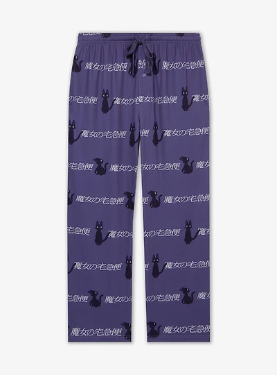 Studio Ghibli® Kiki's Delivery Service Jiji Allover Print Sleep Pants— BoxLunch Exclusive