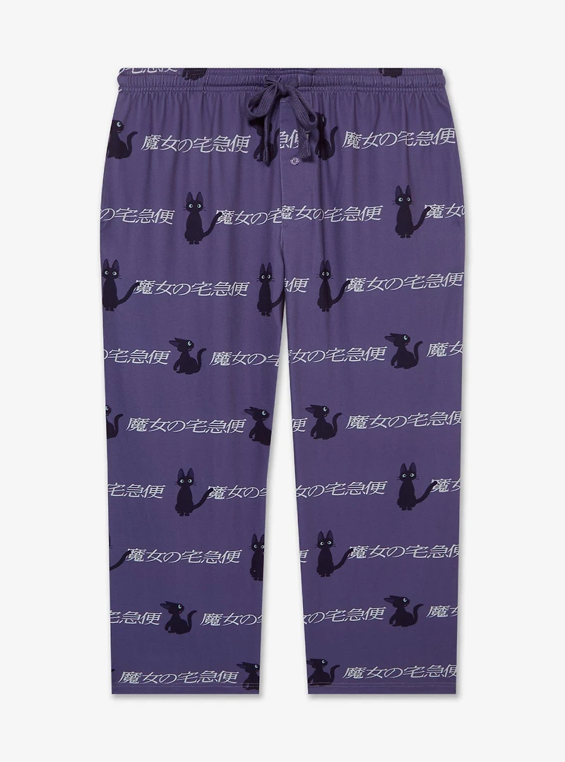 Studio Ghibli® Kiki's Delivery Service Jiji Allover Print Plus Sleep Pants - BoxLunch Exclusive