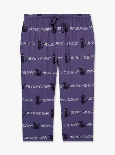 Studio Ghibli® Kiki's Delivery Service Jiji Allover Print Plus Sleep Pants - BoxLunch Exclusive