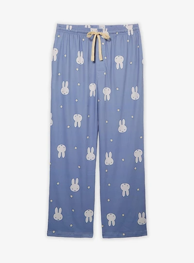 Miffy Face & Stars Allover Print Sleep Pants - BoxLunch Exclusive