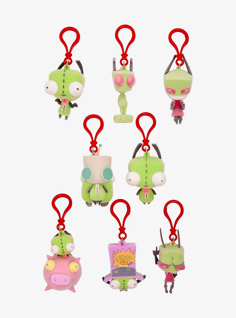 Invader Zim Blind Bag Flocked Figural Bag Clip