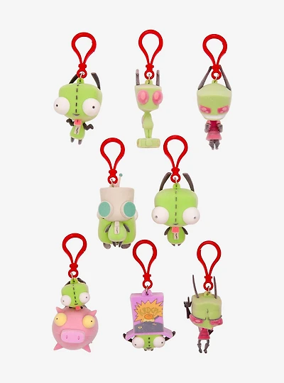 Invader Zim Blind Bag Flocked Figural Bag Clip