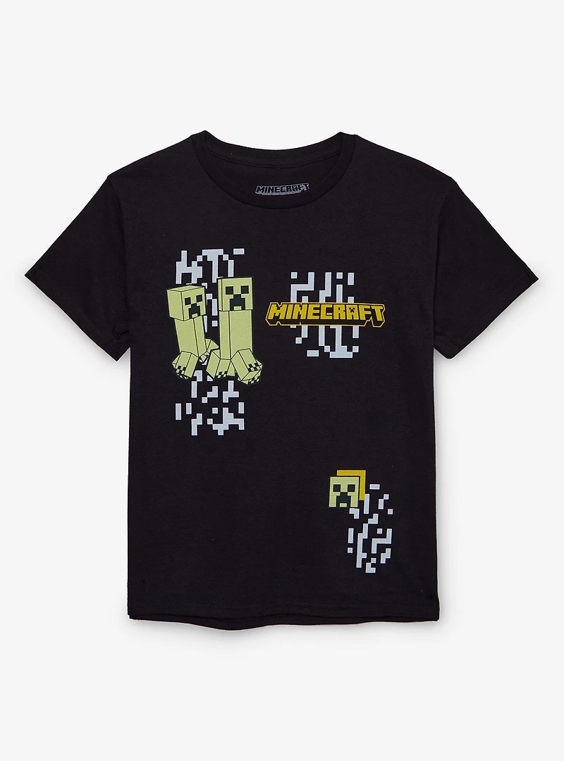 Minecraft Creeper Scattered Icons Youth T-Shirt - BoxLunch Exclusive