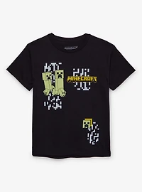 Minecraft Creeper Scattered Icons Youth T-Shirt - BoxLunch Exclusive