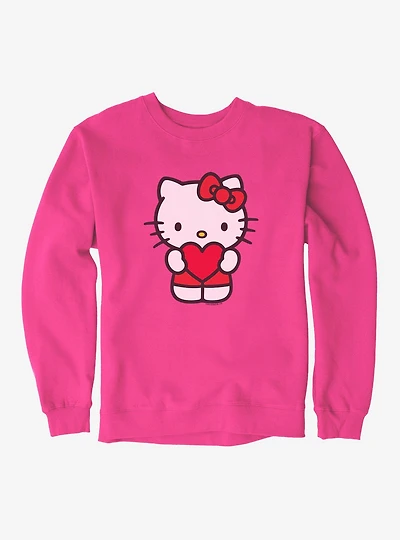 Hello Kitty Holding A Heart Sweatshirt
