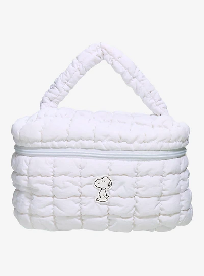Peanuts Snoopy Puffer Quilt Cosmetic Bag - BoxLunch Exclusive