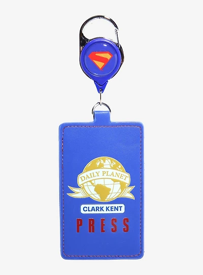 DC Comics Superman Clark Kent Daily Planet Press Pass Retractable Lanyard