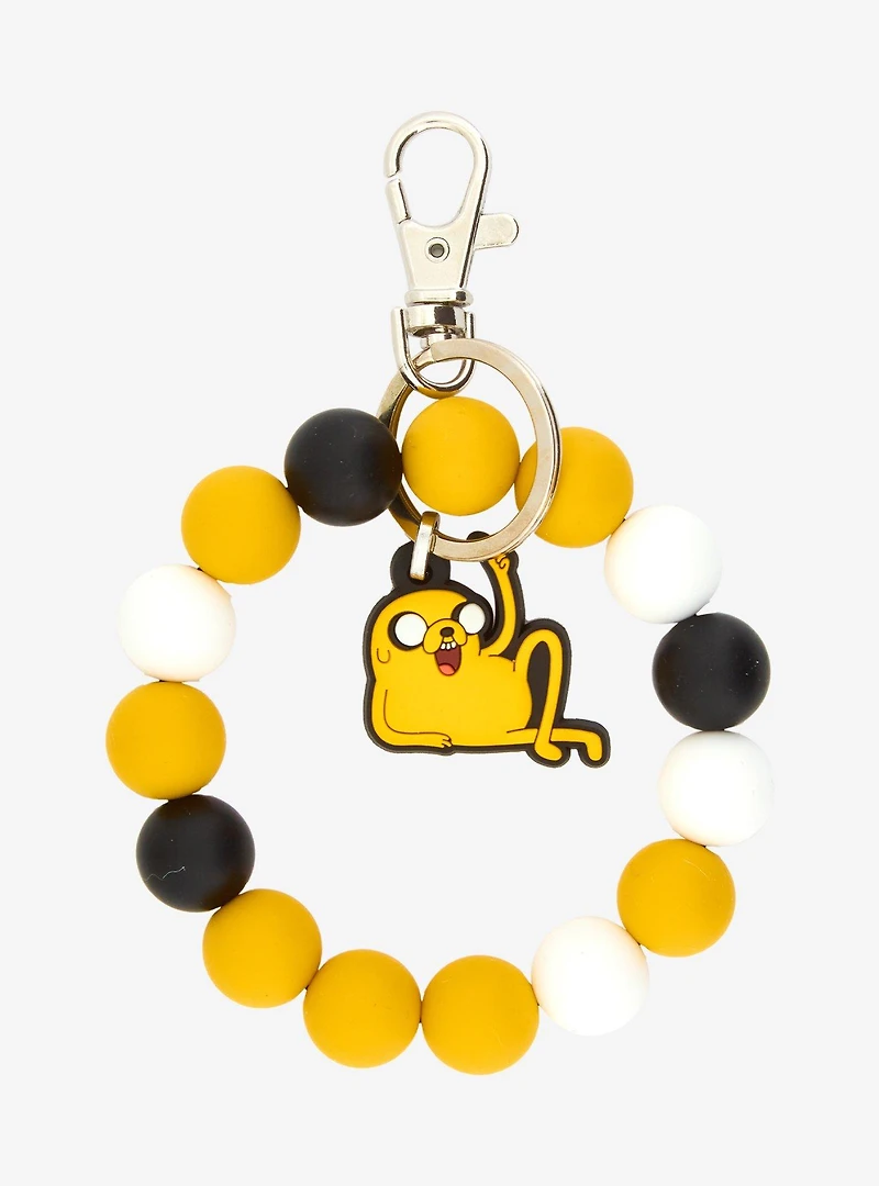 Adventure Time Jake Beaded Charm Wristlet Keychain