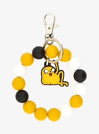 Adventure Time Jake Beaded Charm Wristlet Keychain