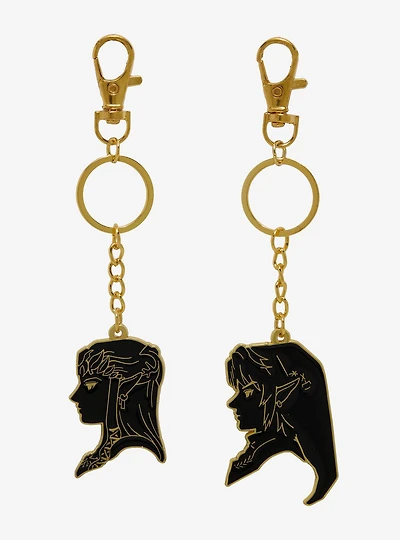 Nintendo The Legend of Zelda Link & Zelda Portraits Keychain Set - BoxLunch Exclusive