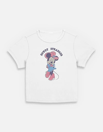 Disney Minnie Mouse Howdy Stranger Womens Baby T-Shirt