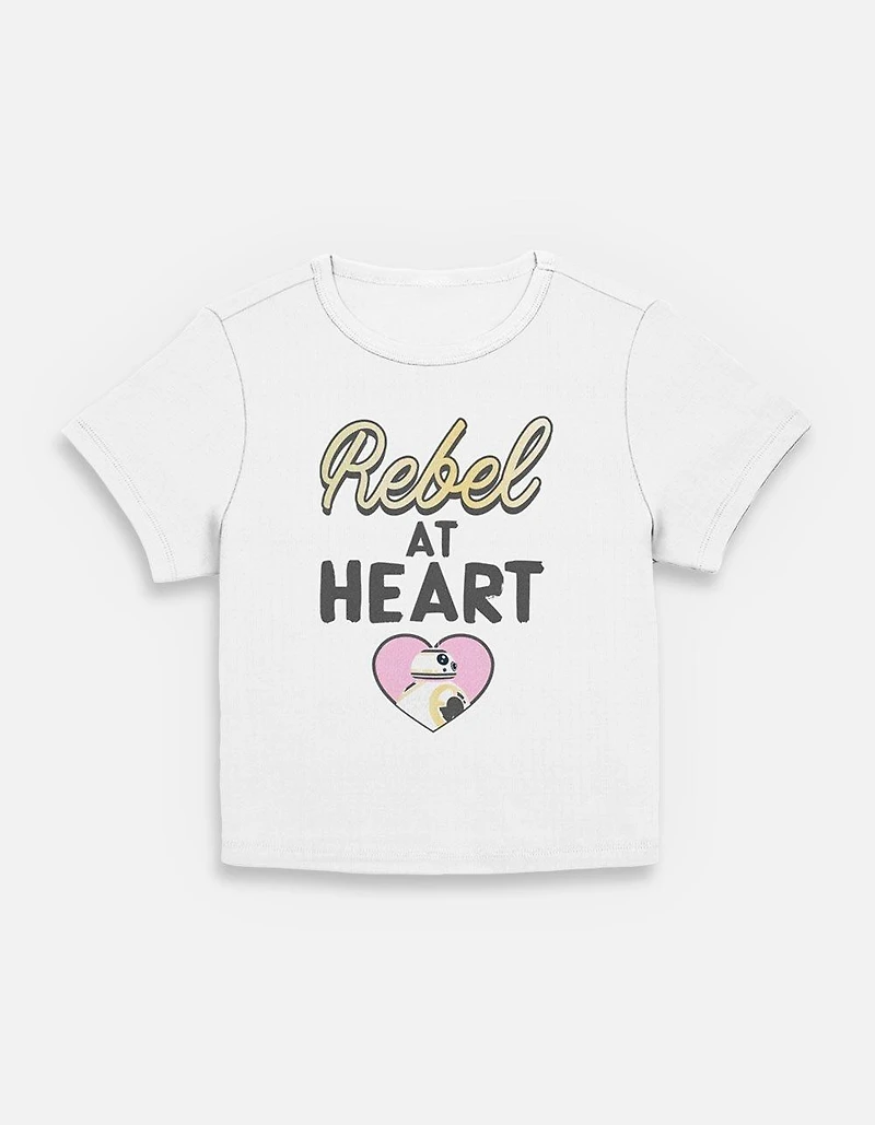 Star Wars: The Force Awakens Rebel At Heart Womens Baby T-Shirt