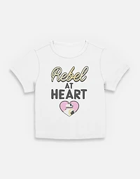 Star Wars: The Force Awakens Rebel At Heart Womens Baby T-Shirt