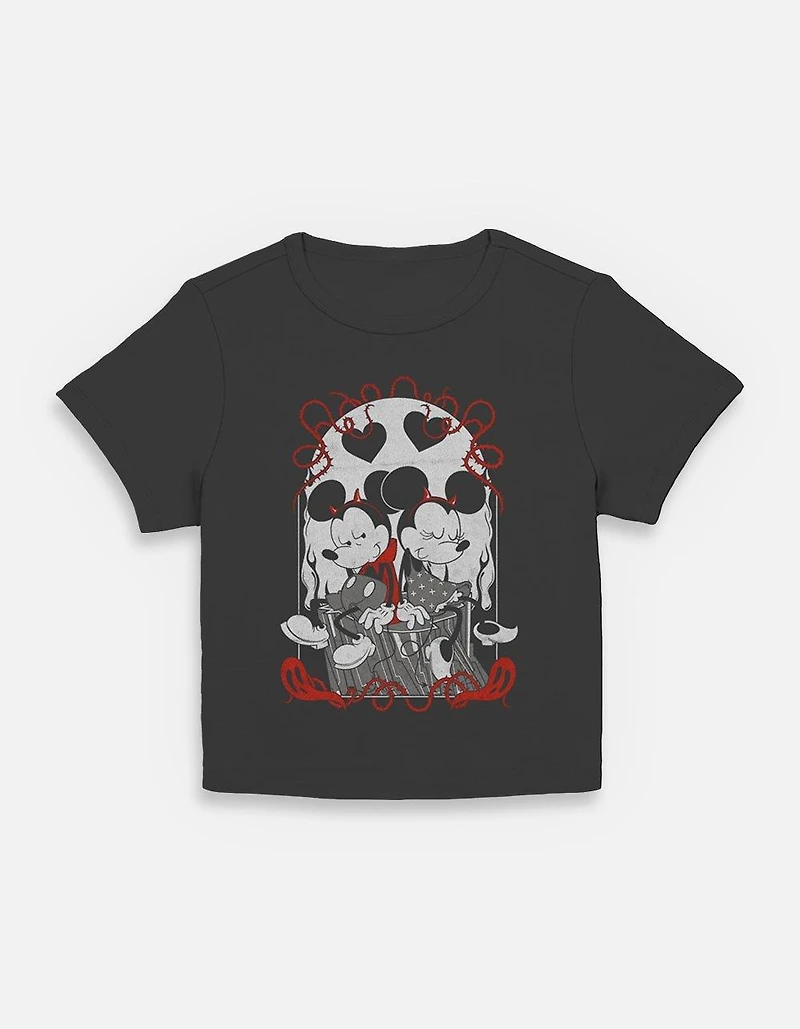 Disney Mickey Mouse & Minnie Goth Tarot Womens Baby T-Shirt