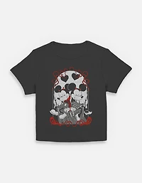Disney Mickey Mouse & Minnie Goth Tarot Womens Baby T-Shirt