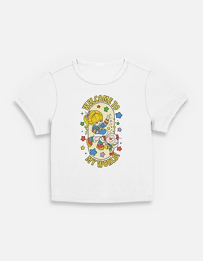 Rainbow Brite Welcome To My World Womens Baby T-Shirt