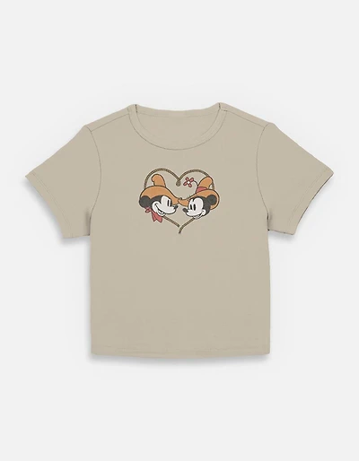 Disney Mickey Mouse & Minnie Western Sweethearts Womens Baby T-Shirt