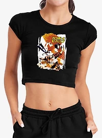 Cowboy Bebop Crew Bounty Hunting Cap Sleeve Baby Rib Women's Crop Top