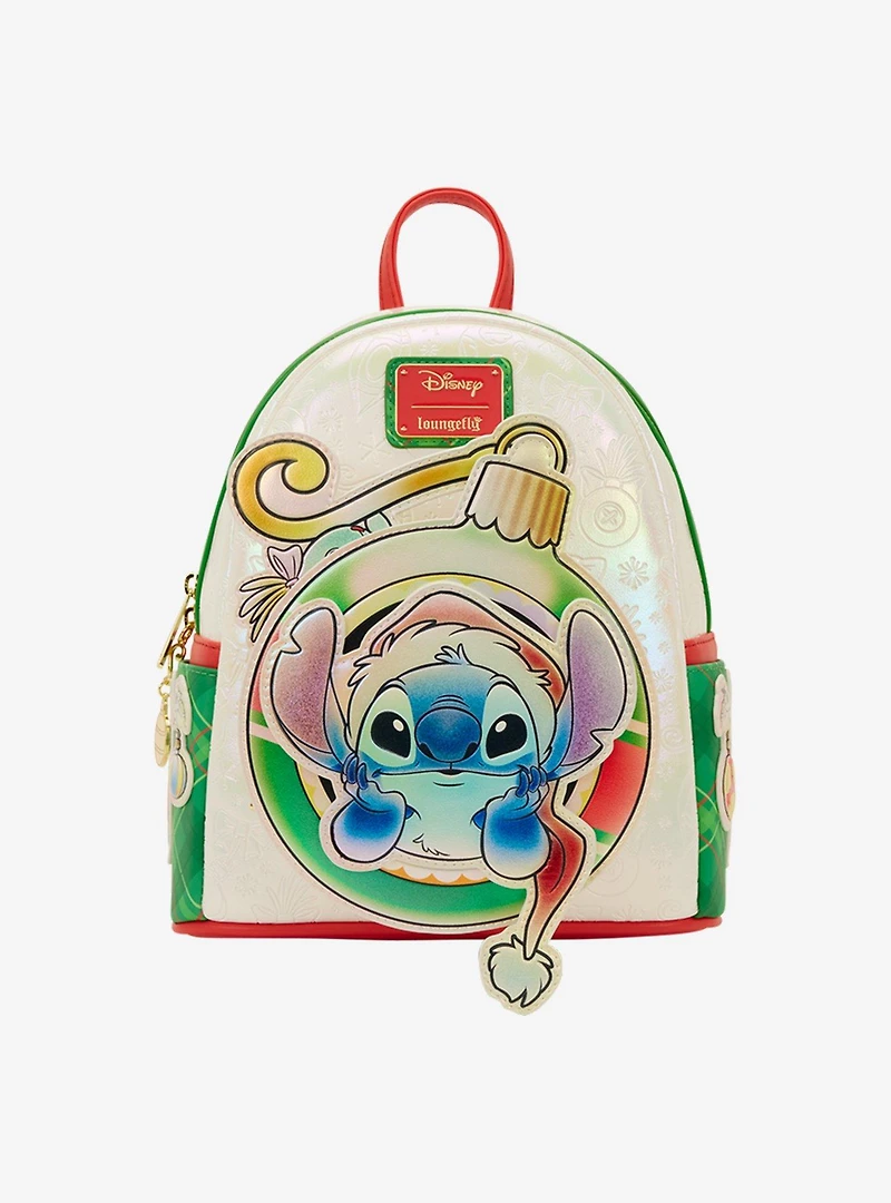 Loungefly Disney Lilo & Stitch Scrump & Stitch Ornament Iridescent Mini Backpack