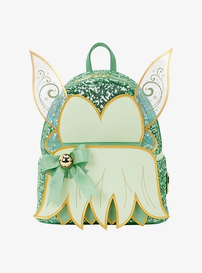 Loungefly Disney Peter Pan Tinker Bell Holiday Sequin Figural Mini Backpack