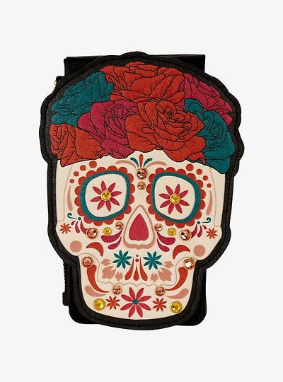 Loungefly Día de los Muertos Sugar Skull Figural Cardholder