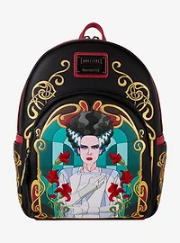 Loungefly Universal Monsters The Bride of Frankenstein Stained Glass Portrait Mini Backpack