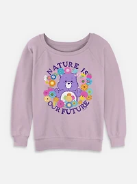 Care Bears Nature Is Our Future Womens Slouchy Sweatshirt