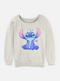 Disney Lilo & Stitch Ducks Womens Slouchy Sweatshirt
