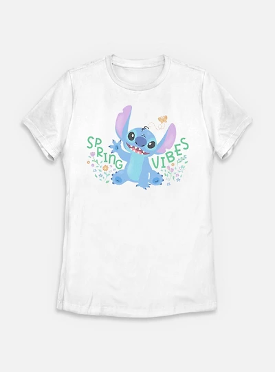 Disney Lilo & Stitch Spring Vibes  Womens T-Shirt