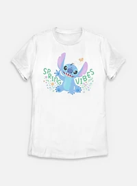 Disney Lilo & Stitch Spring Vibes  Womens T-Shirt