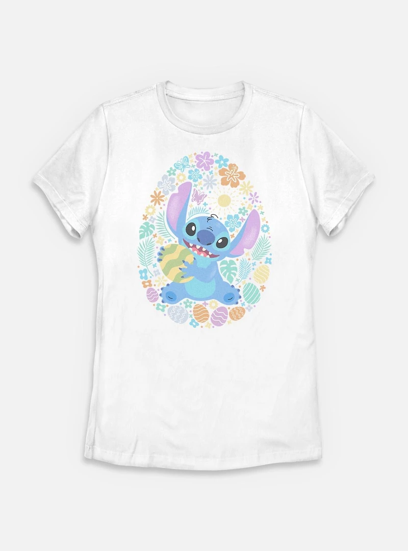 Disney Lilo & Stitch Easter Egg Hunt Womens T-Shirt